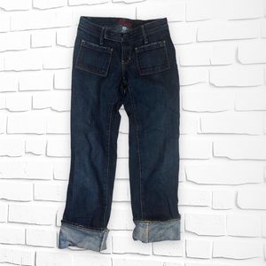 Y2K Blue Cult Cuffed Denim Jeans